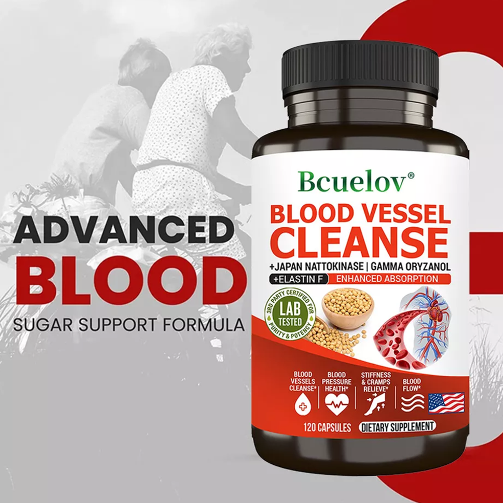 Bcuelov® Blood Vessel Cleanse – Heart Health Support (120 Capsules)