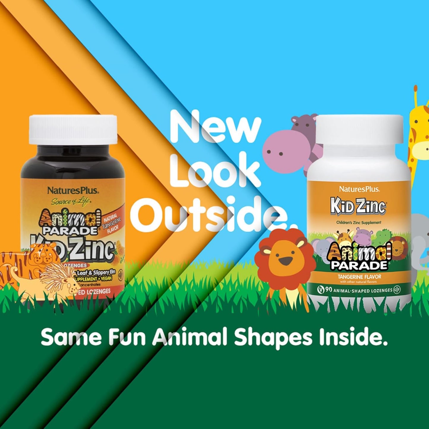 Natures Plus Animal Parade KidZinc Supplement, Boosts immunity,