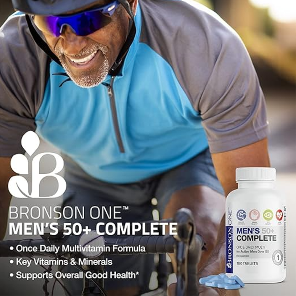 Bronson Men's 50+ Complete Multi – Once Daily 90 Tablets