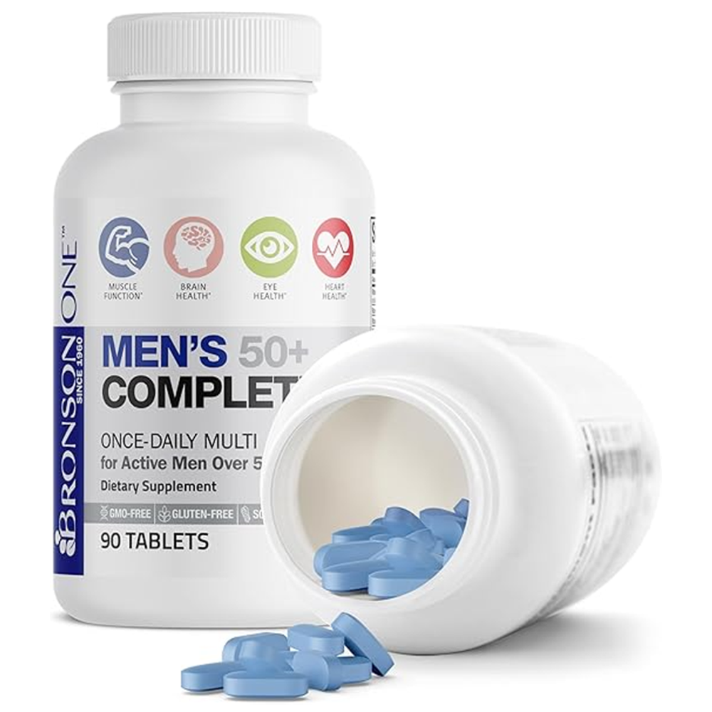 Bronson Men's 50+ Complete Multi – Once Daily 90 Tablets