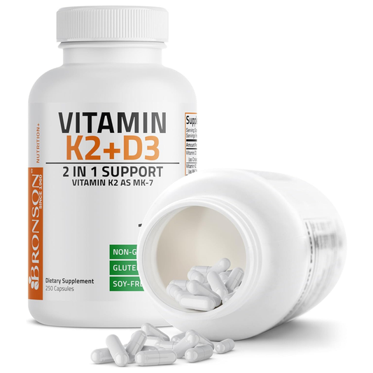 Bronson Extra Strength D3 and K2 MK-7 Supplement