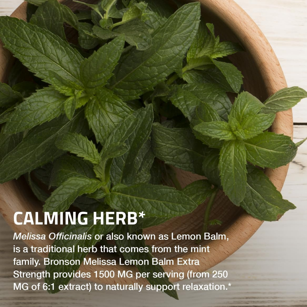 Bronson Melissa Lemon Balm Extra Strength