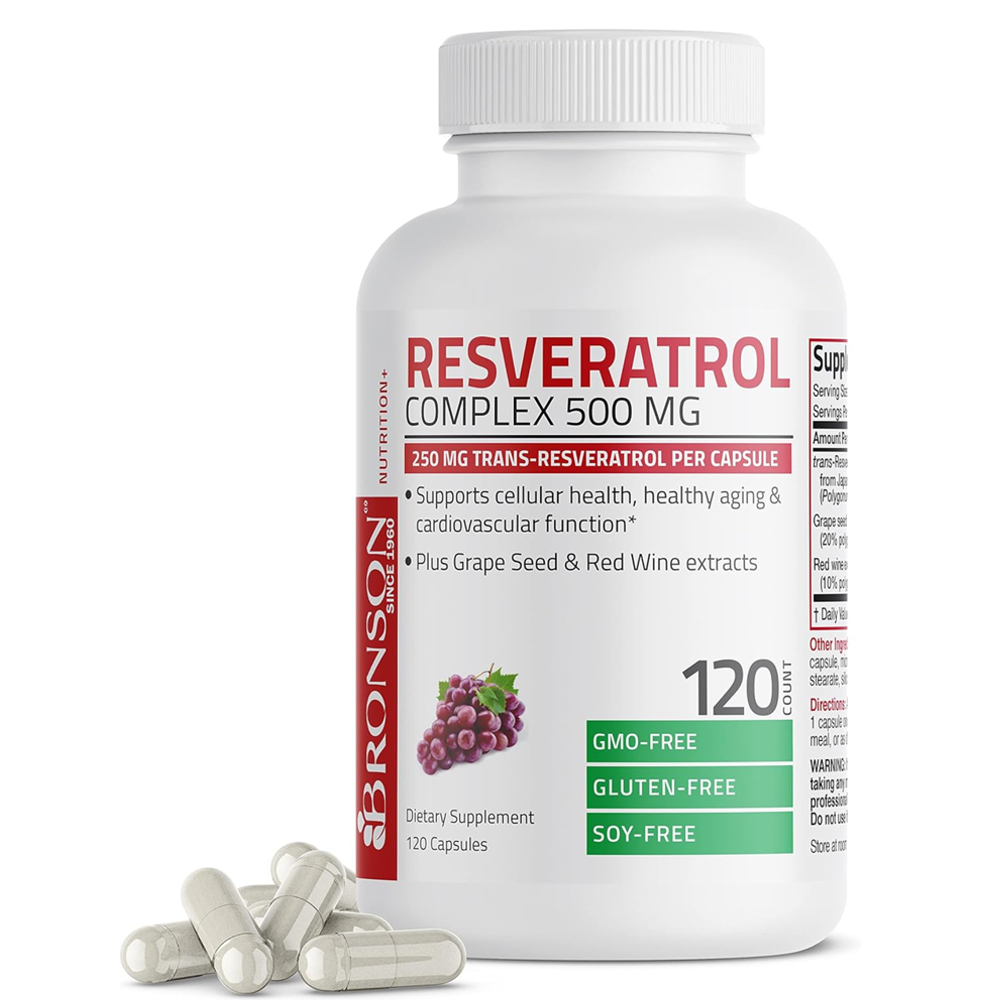 Bronson Resveratrol Complex 500mg – Powerful Antioxidant