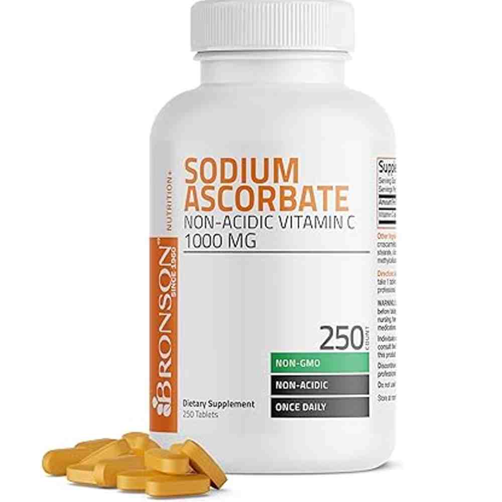 Bronson Sodium Ascorbate 1000mg – Vitamin C – 250 Tablets