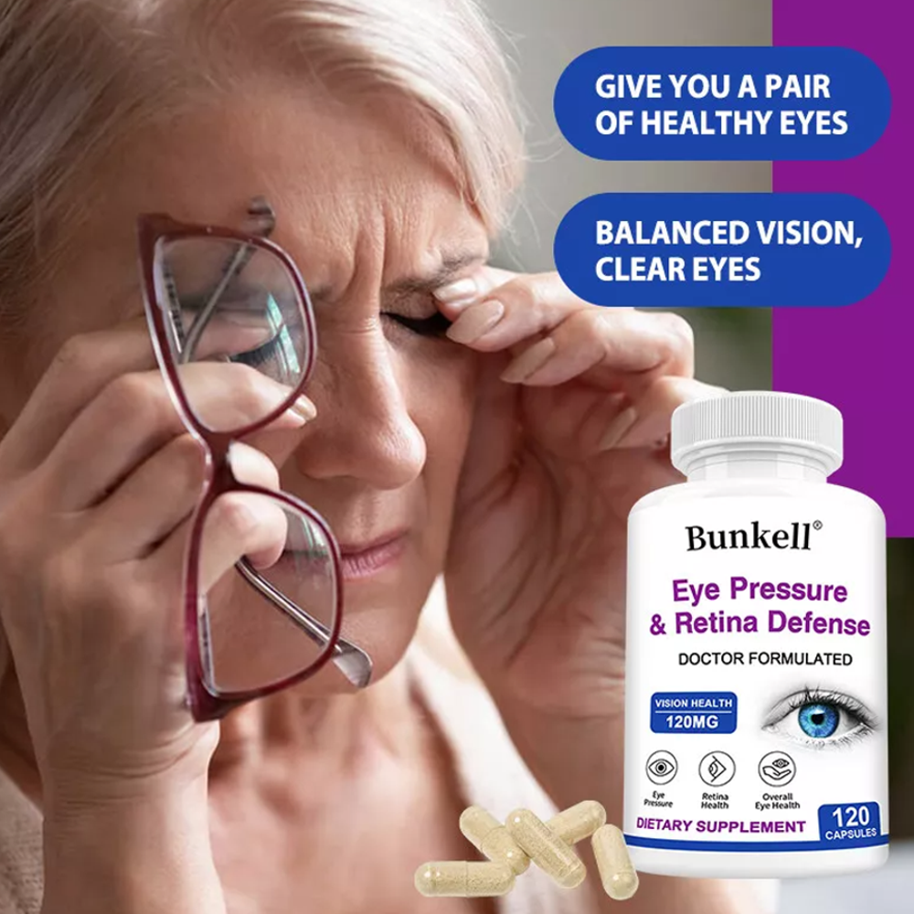 Bunkell® Eye Pressure & Retina Defense – (120 Capsules)