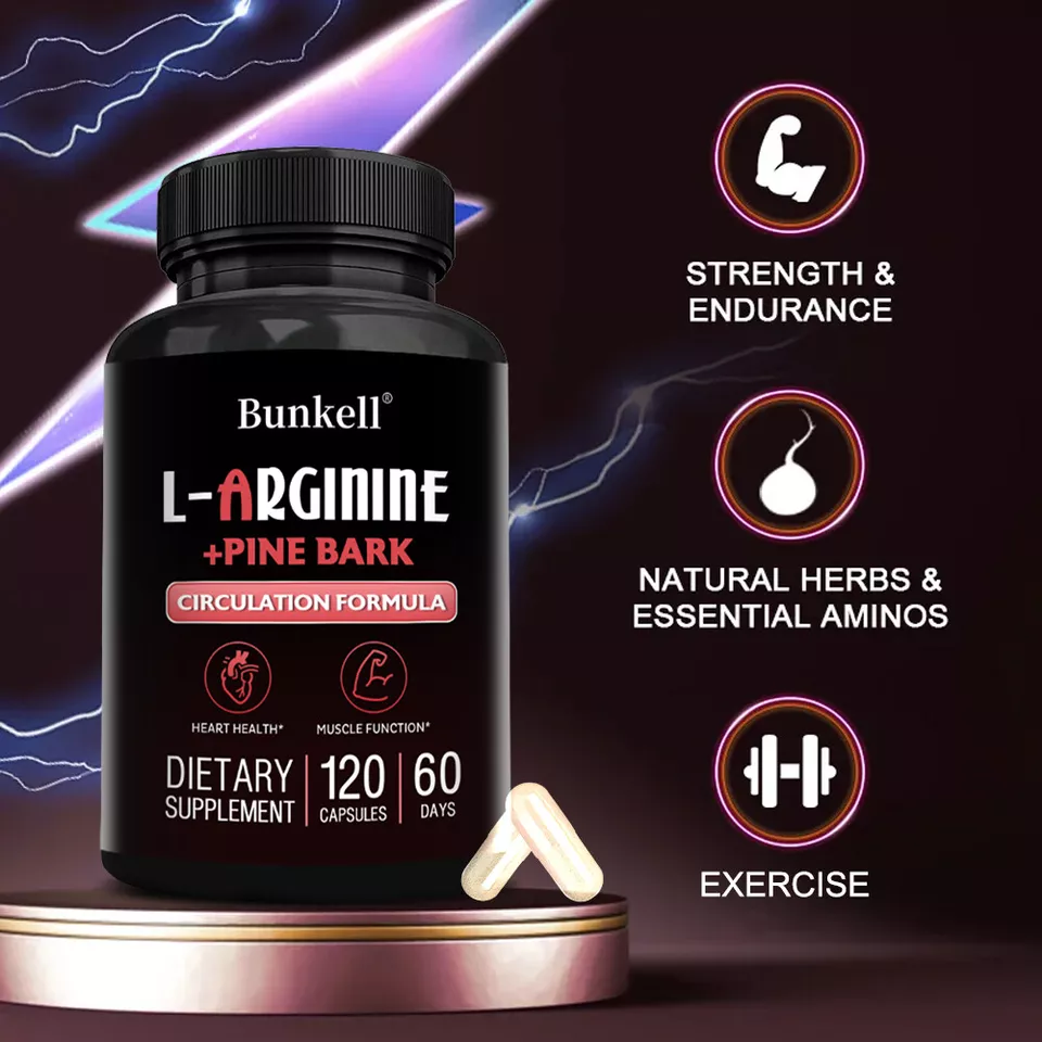 Bunkell L-arginine + Pine Bark Capsules