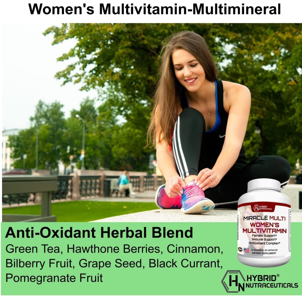 Hybrid Nutraceuticals Miracle Multi Multivitamin for Women Capsules