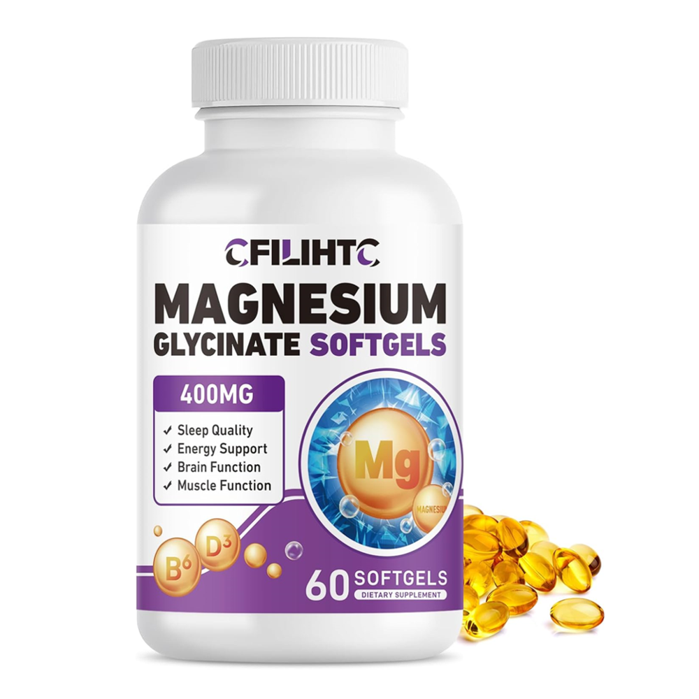 CFILIHTC Magnesium Glycinate 400mg – Soft gels (60 Soft gels)