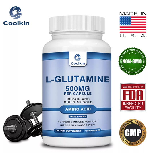 Coolkin L-Glutamine 500mg – Muscle Repair 120 Capsules