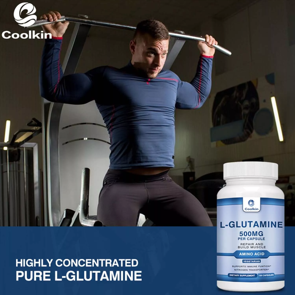 Coolkin L-Glutamine 500mg – Muscle Repair 120 Capsules