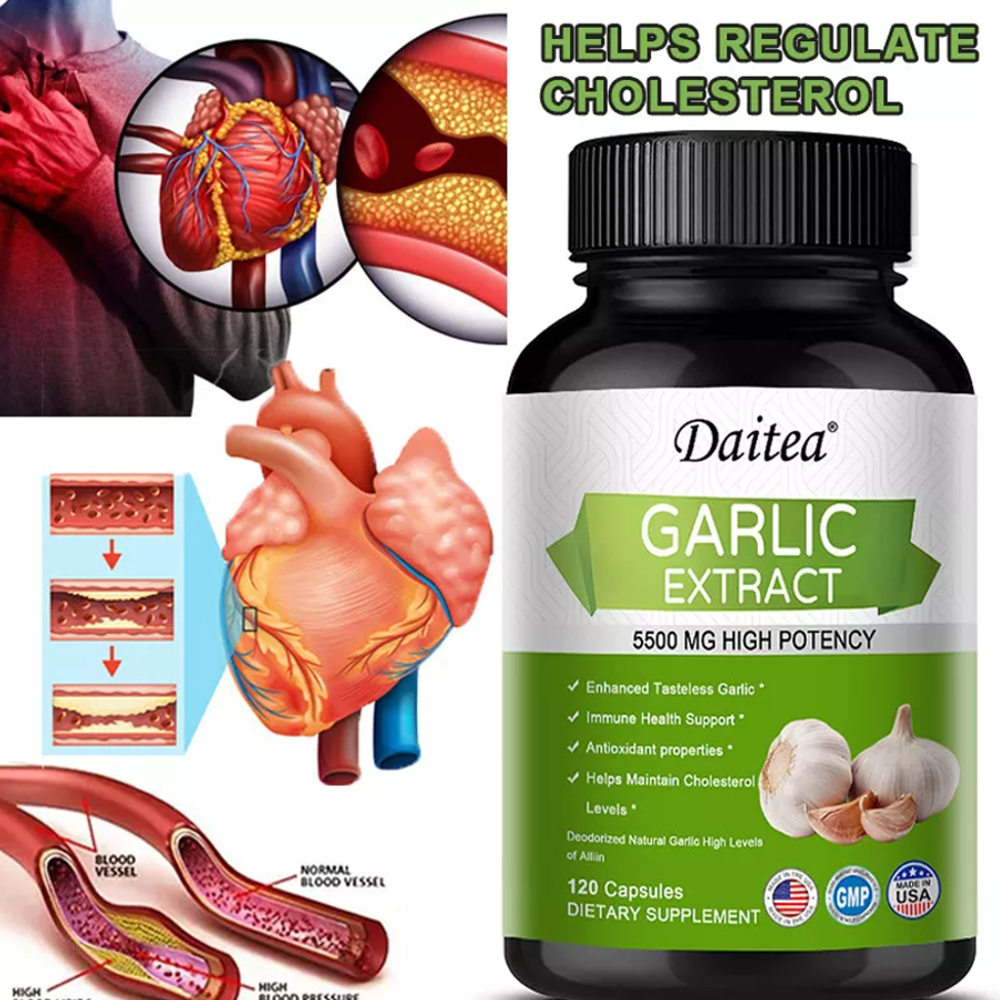 Daitea® Garlic Extract –  Heart Health Support (120 Capsules)