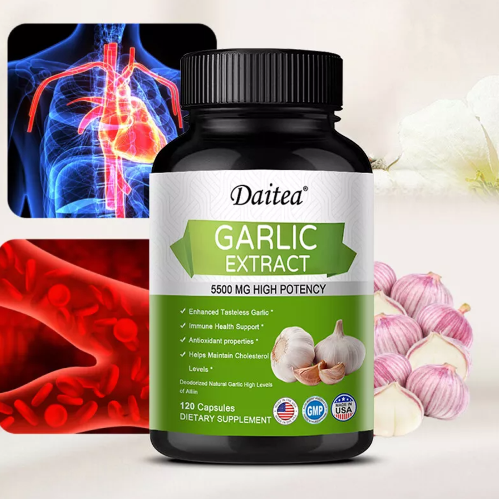 Daitea® Garlic Extract –  Heart Health Support (120 Capsules)