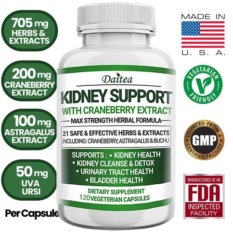 Daitea Kidney Support With Cranberry Extract Capsules