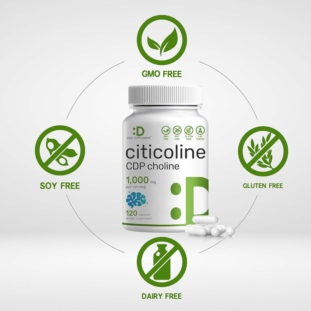 Deal Supplement Citicoline Cdp Choline 1000mg