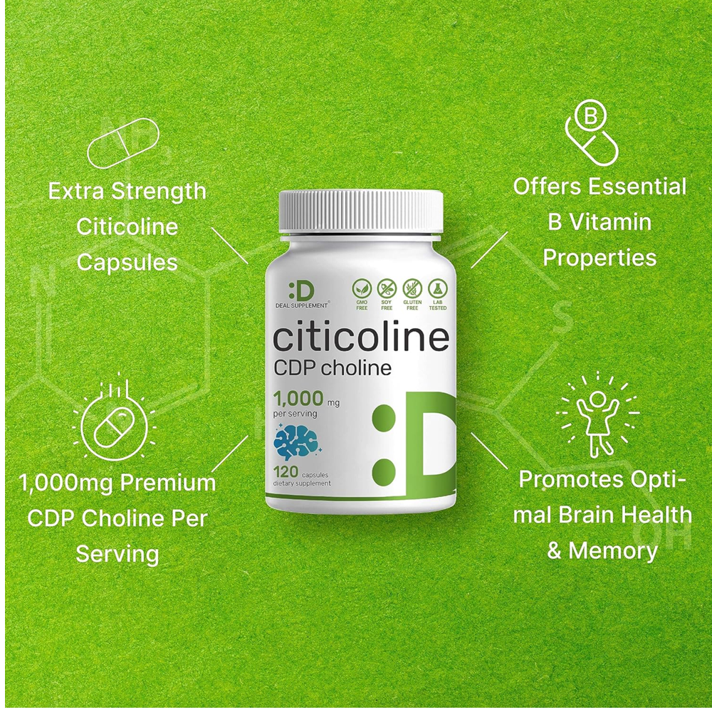 Deal Supplement Citicoline Cdp Choline 1000mg