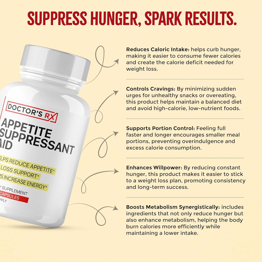 Doctors RX Appetite Suppressant Aid Capsules