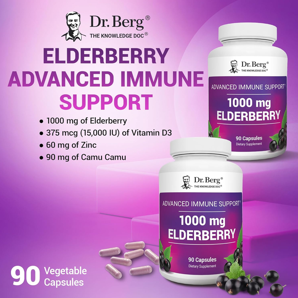 Dr. Berg Advanced Immune Support With Elderberry 1000mg