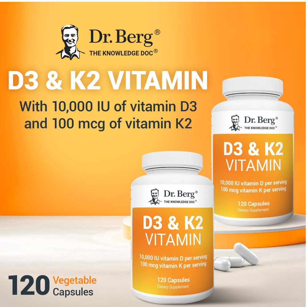 Dr. Berg D3 & K2 Vitamin Supplement