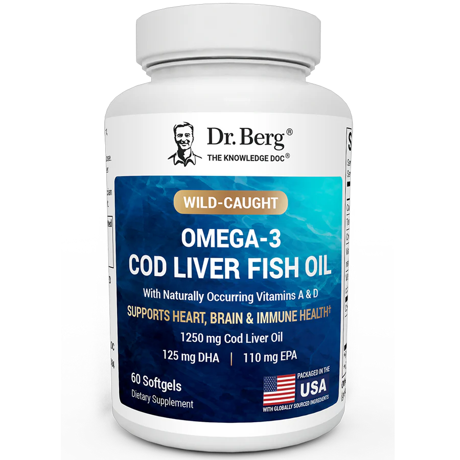 Dr. Berg Omega-3 Cod Liver Fish Oil