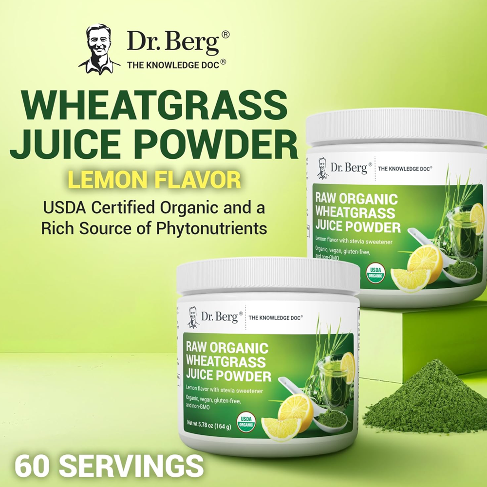 Dr. Berg Raw Organic Wheatgrass Juice Powder