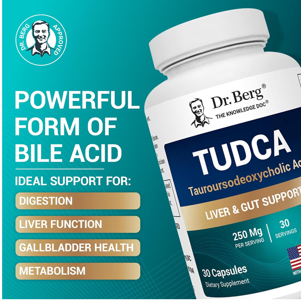 Dr. Berg Tudca Tauroursodeoxycholic Acid 250mg