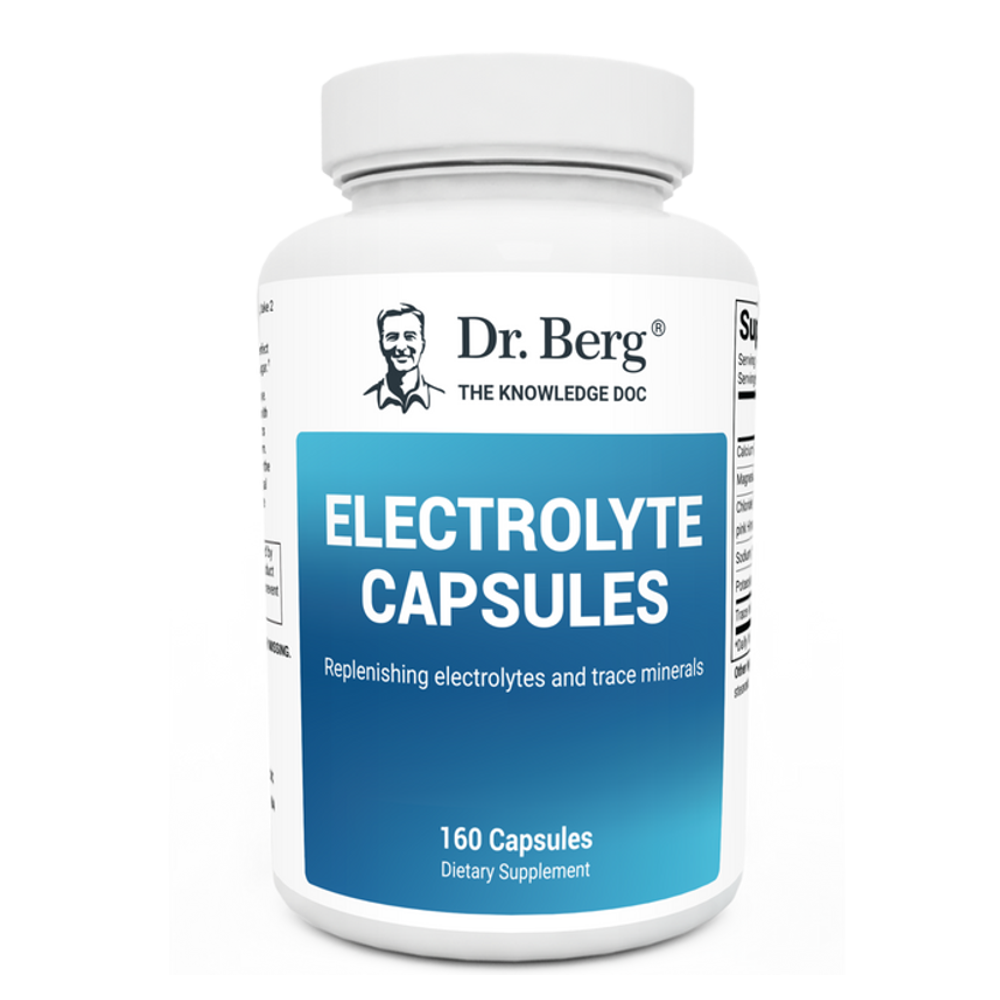 Dr. Berg Electrolyte Capsules – Replenish & Hydrate (160 Capsules)