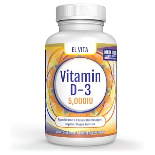 El Vita Vitamin D3 5000 Iu Capsules