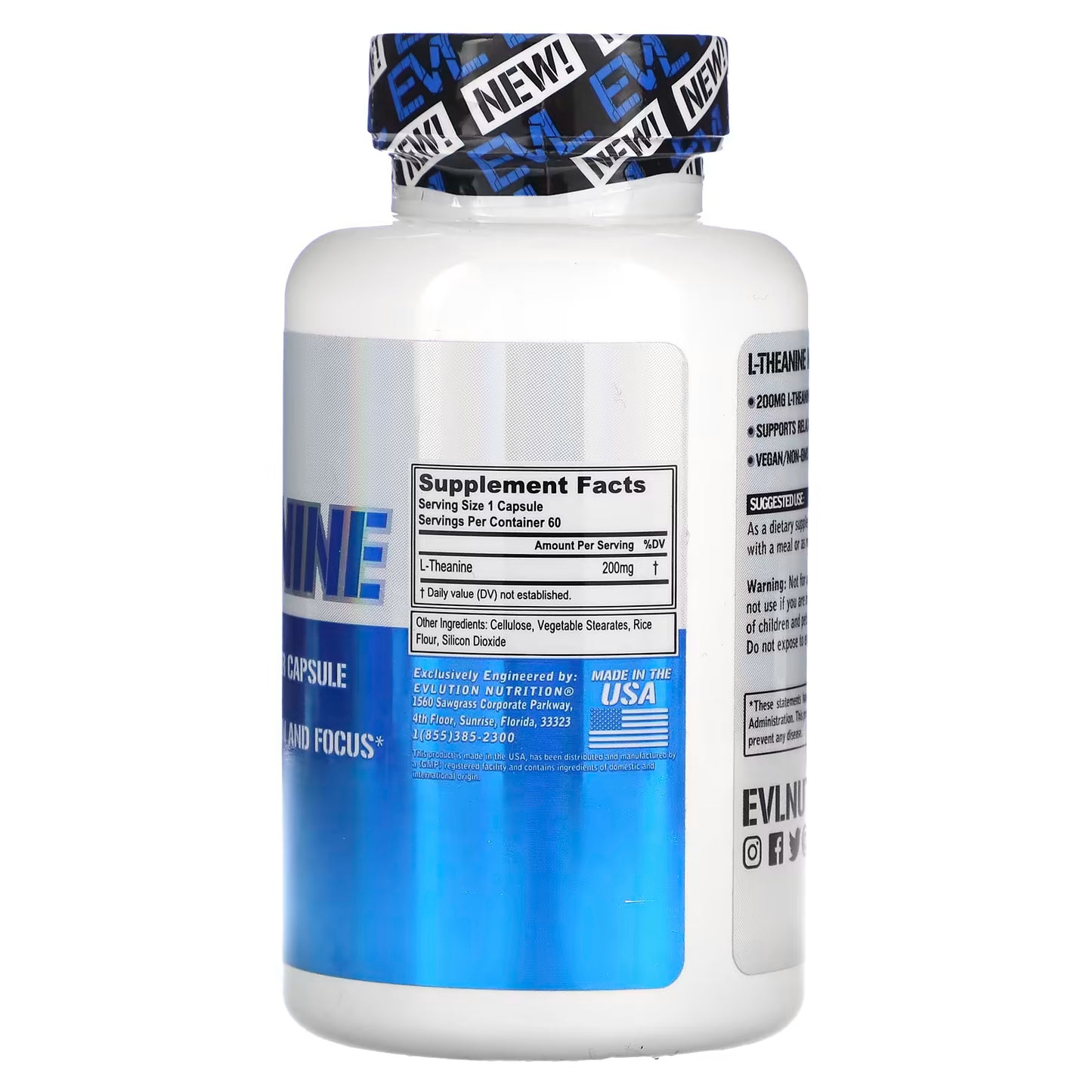 EVLution Nutrition  L-theanine Supplement
