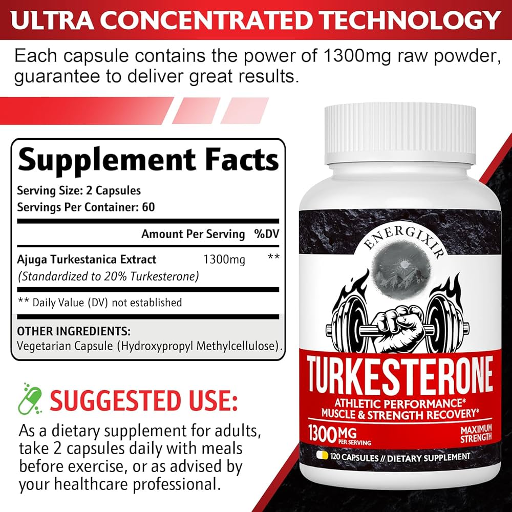 Energizer Turkesterone Testosterone Booster For Men