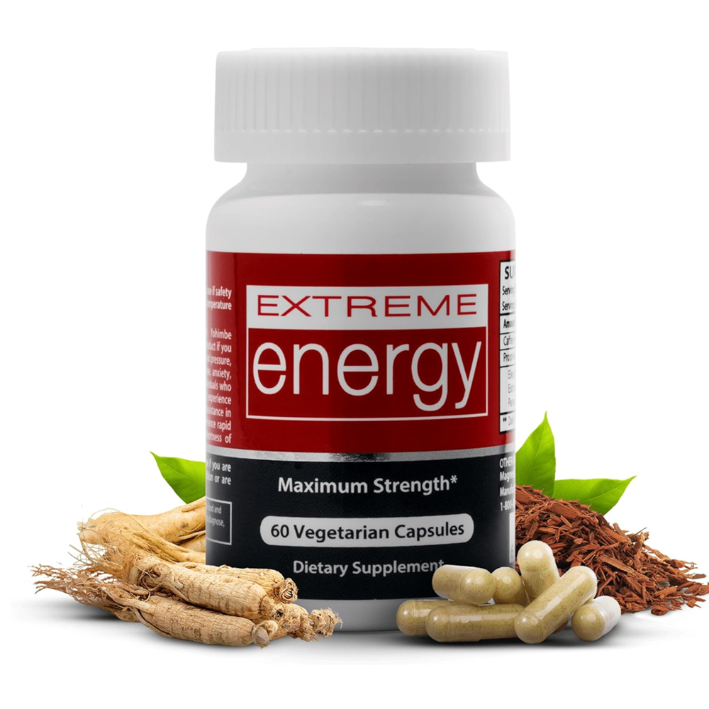 Extreme Energy Pills - Maximum Strength All-Natural Energy