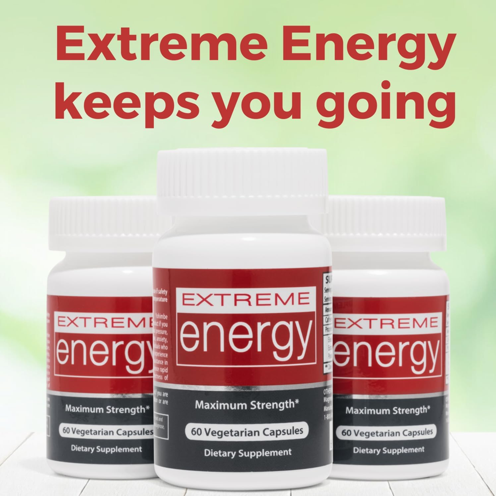 Extreme Energy Pills - Maximum Strength All-Natural Energy