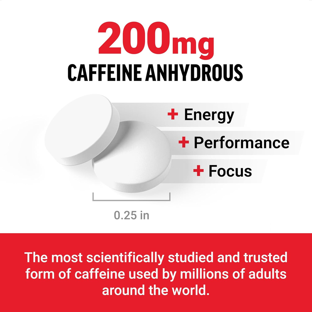 Force Factor Caffeine Pills 200mg Capsules