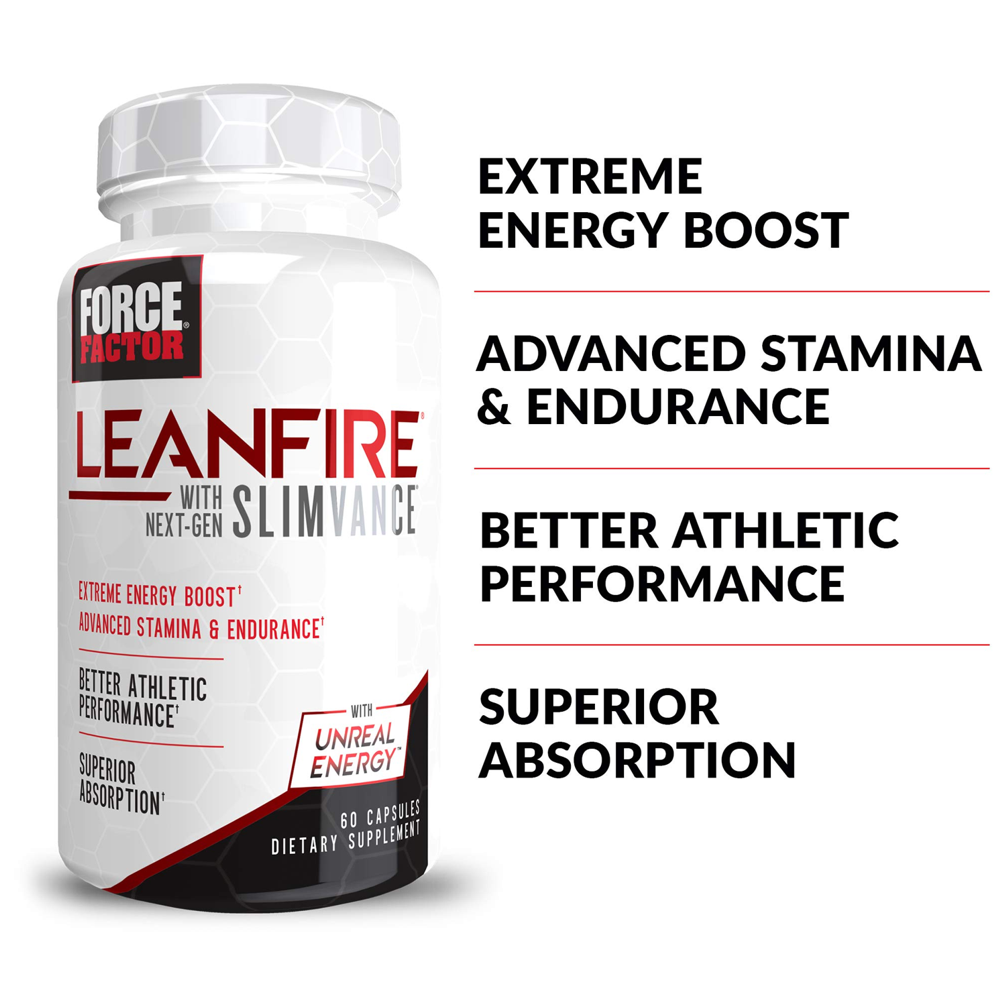 Force Factor Leanfire With Next-gen Slimvance Capsules