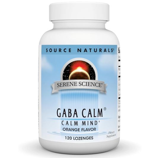 Source Naturals GABA Calm | Orange Flavor Lozenges | 120 Count