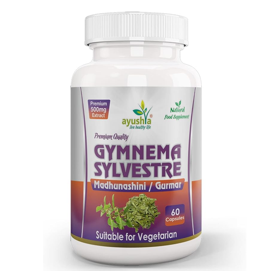 Ayushla Gymnema Sylvestre – Gurmar Extract 500mg 60Capsules