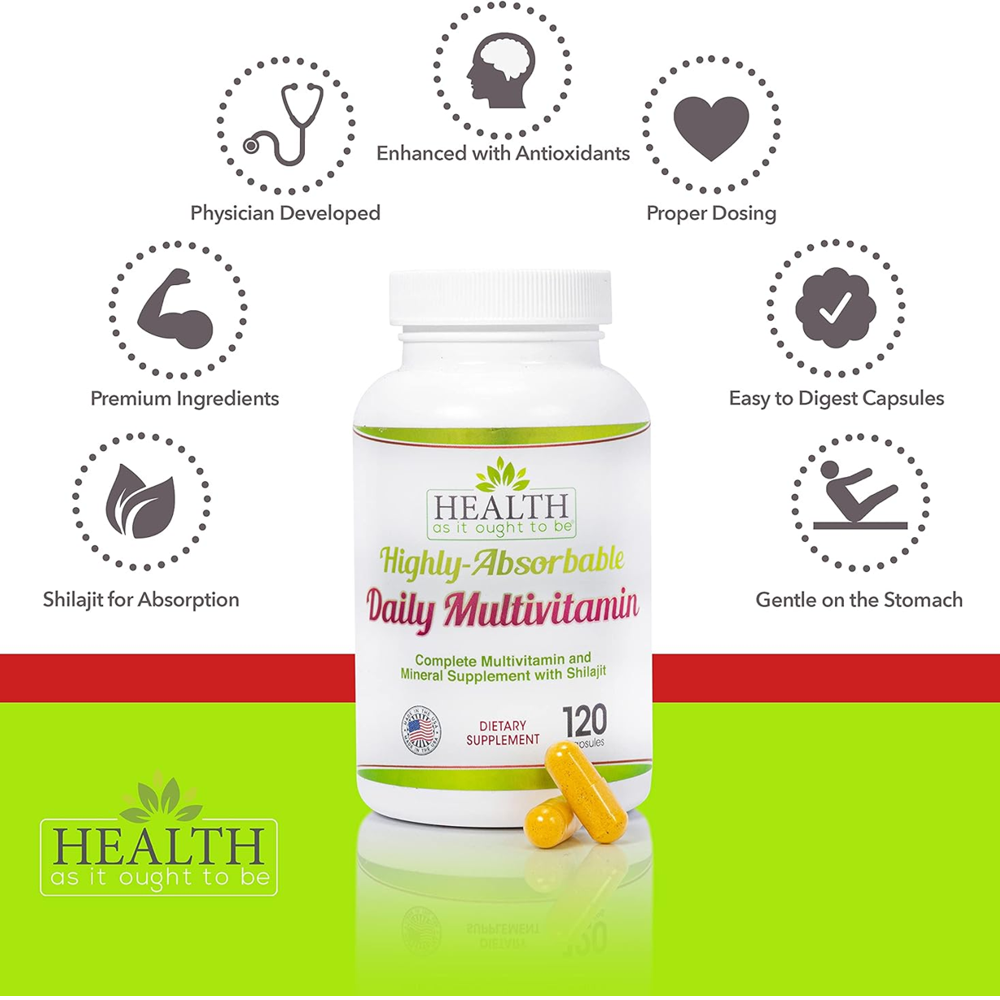 Health As It Ought To Be Highly Absorbable Daily Multivitamin