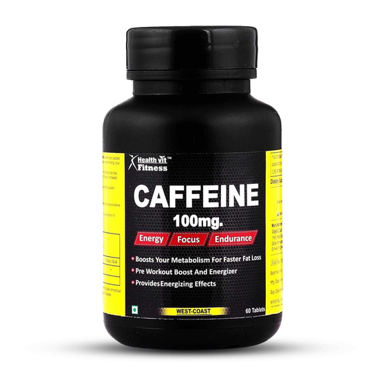 Healthvit Fitness Caffeine 100mg Capsules