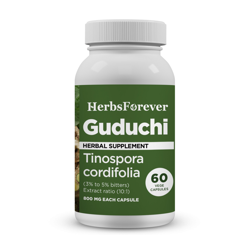 Herbsforever Guduchi Sat Capsules | Tinospora Cordifolia Support