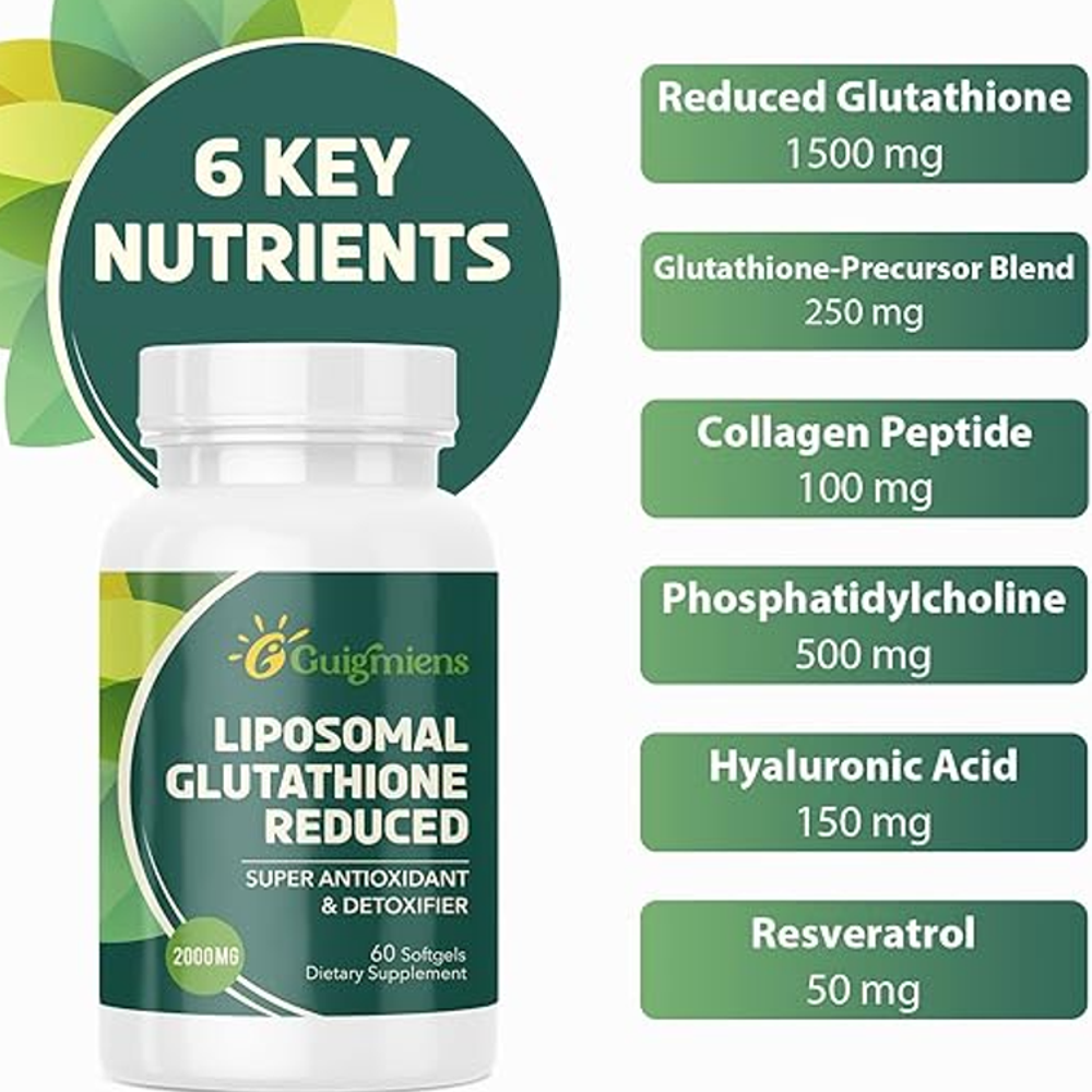 Guigmiens Liposomal Glutathione Reduced – Antioxidant & Detox