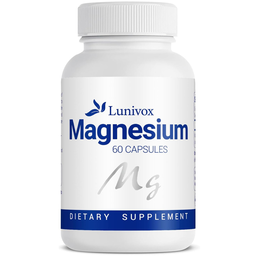 Lunivox Magnesium – Essential Wellness Support (60 Capsules)