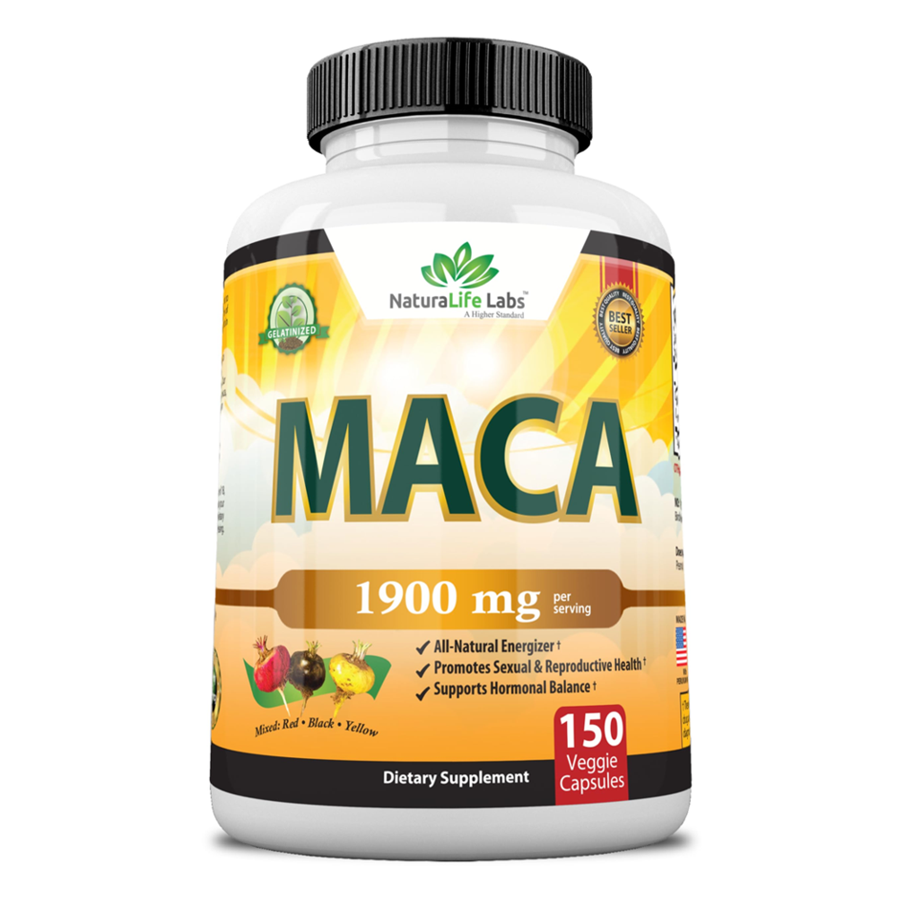 Naturalife labs Maca Root 1900 MG Capsules