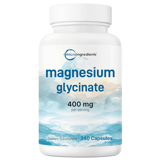 Micro Ingredients Magnesium Glycinate 400mg Capsules