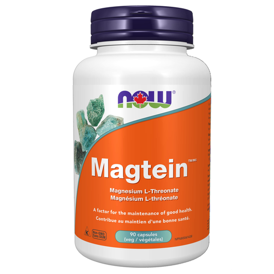 NOW® Magtein® Veg Capsules | Magnesium Threonate 144 mg