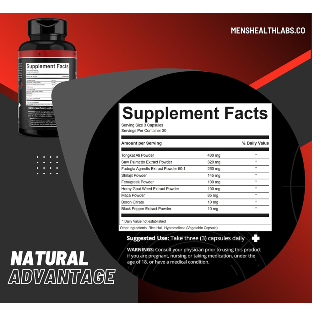 Natural Advantage Testosterone Booster Supplement