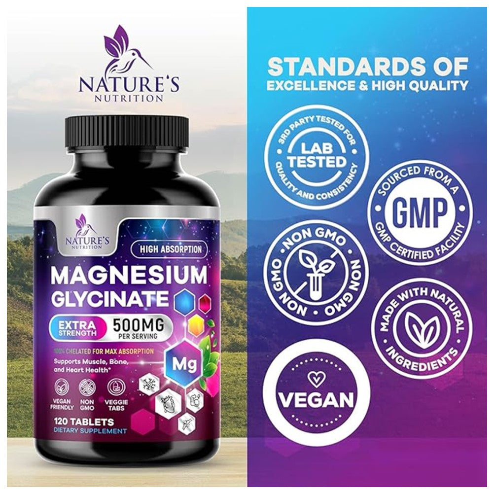 Nature's Nutrition Magnesium Glycinate Capsules