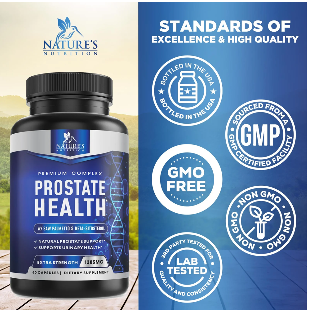 Nature's Nutrition Prostate Health Supplement