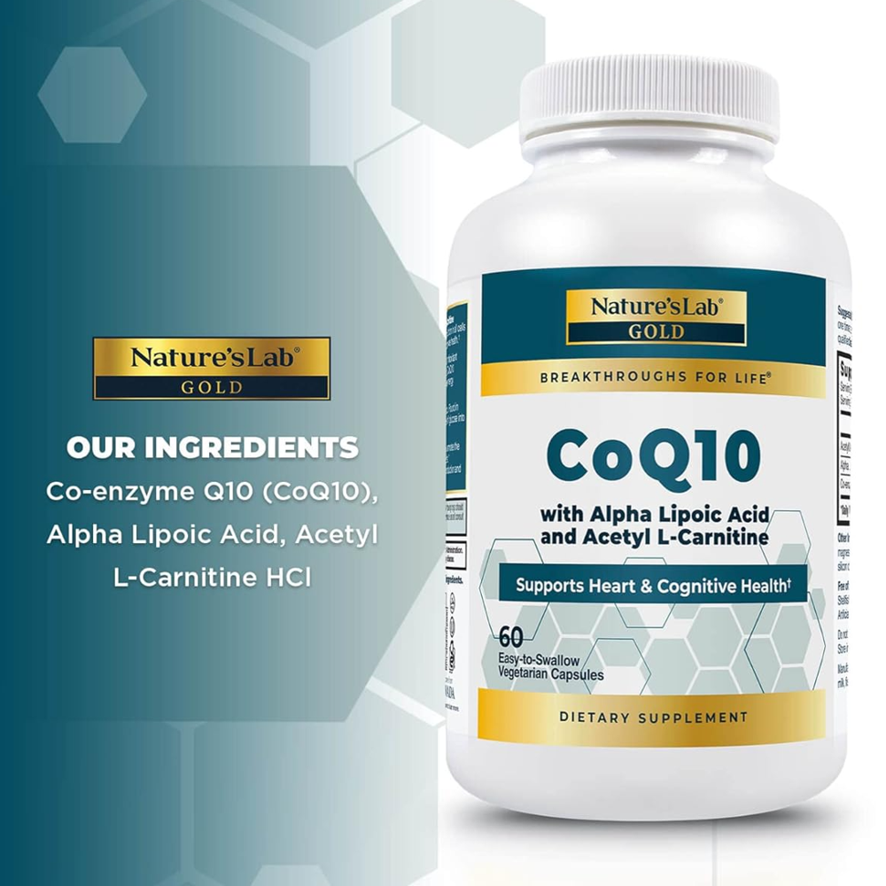 Gold CoQ10 with Alpha Lipoic Acid & Acetyl L-Carnitine