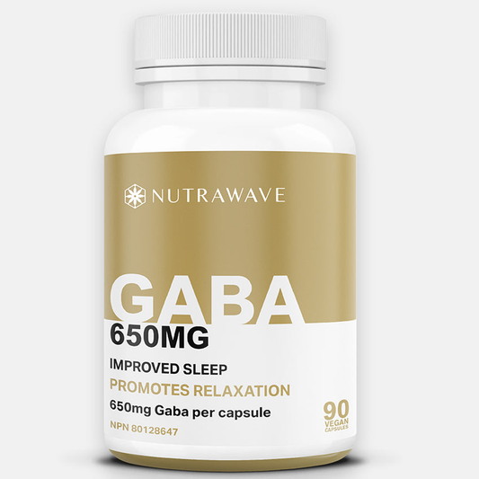 NutraWave GABA – Relaxation & Improved Sleep | 90 Capsules