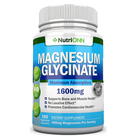 Nutri Onn Magnesium Glycinate 1600mg Capsules