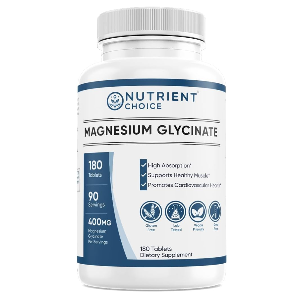 Nutrient Choice Magnesium Glycinate 400 Mg Capsules